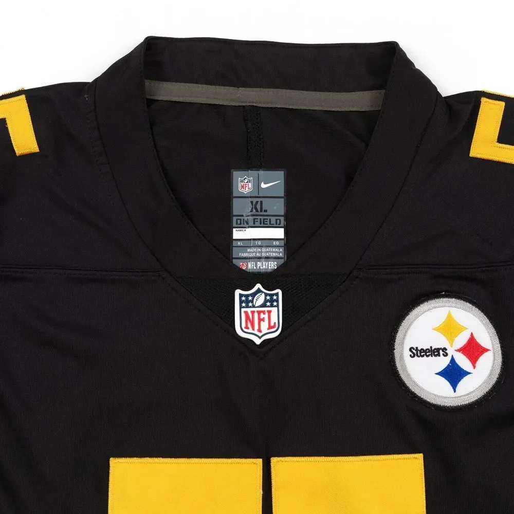 Pittsburgh Steelers Devin Bush Home Jersey Men's XL Nike On Field Stitched Black